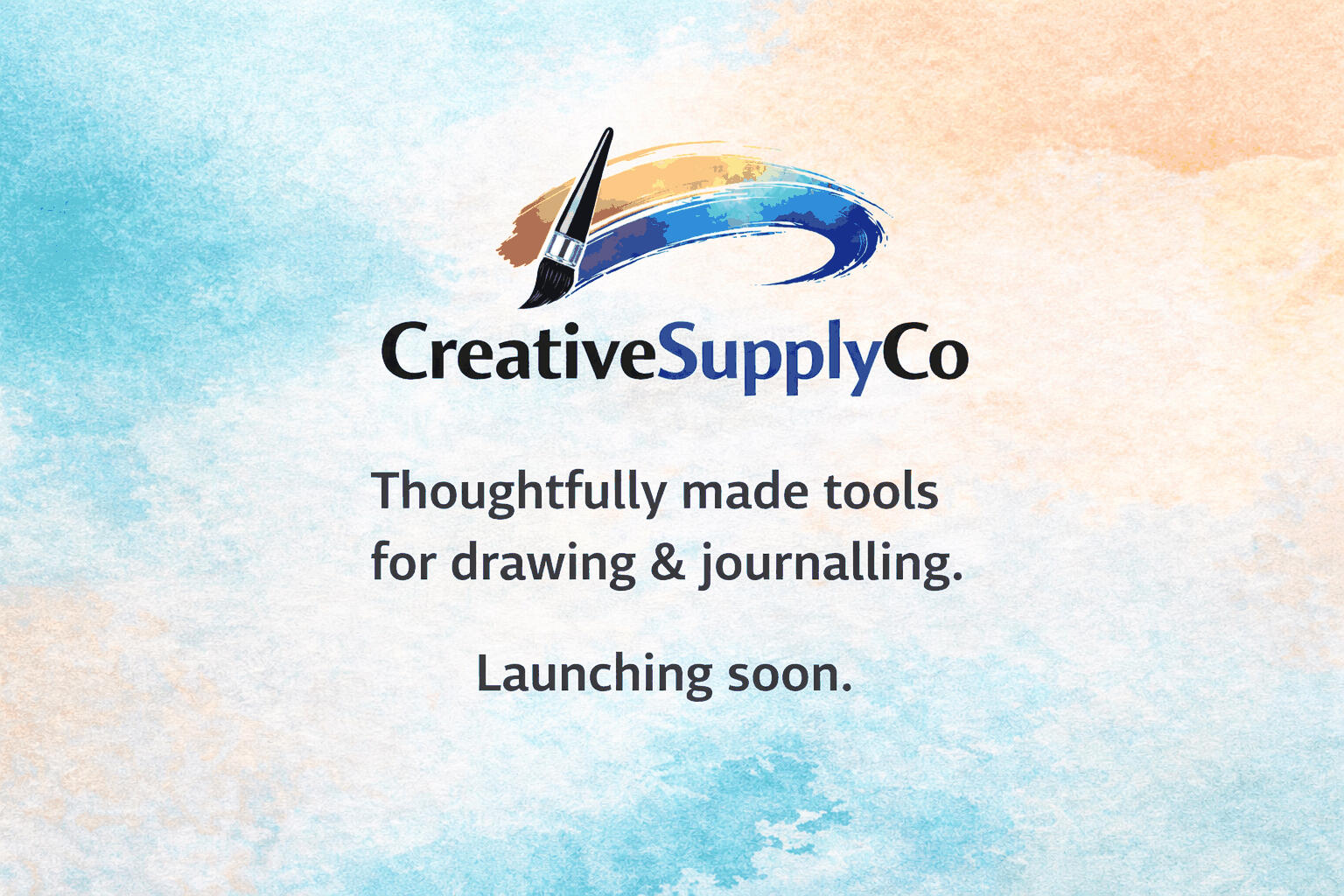 Comming soon page for Creative Supply Co.